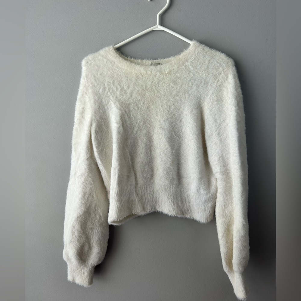 Sunday Best Cream Cozy, Soft and Fuzzy Sweater